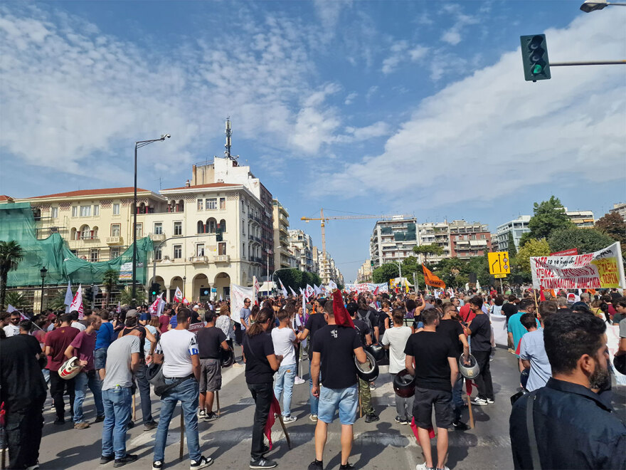 Σε εξέλιξη οι συγκεντρώσεις για το εργασιακό νομοσχέδιο και στη Θεσσαλονίκη