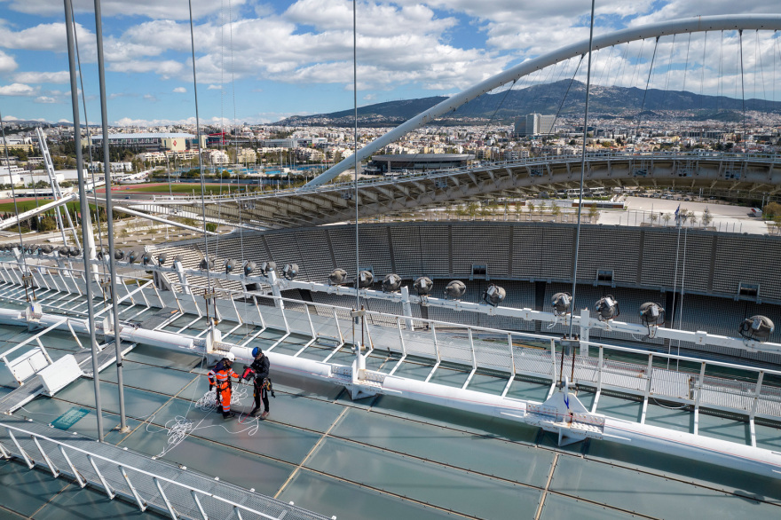Έκλεισε το ΟΑΚΑ και το ποδηλατοδρόμιο λόγω προβλήματος στατικότητας στο στέγαστρο Καλατράβα