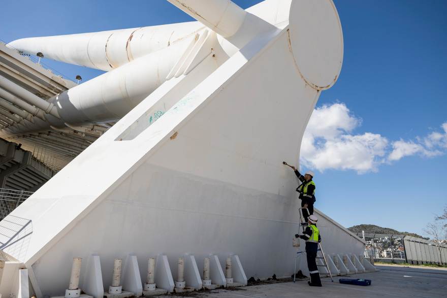 Έκλεισε το ΟΑΚΑ και το ποδηλατοδρόμιο λόγω προβλήματος στατικότητας στο στέγαστρο Καλατράβα