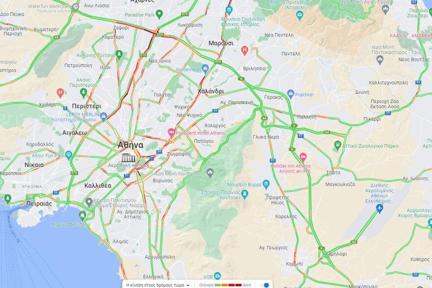 Κίνηση στους δρόμους: Καλύτερη η εικόνα στους δρόμους της Αθήνας - Πού επιμένουν τα προβλήματα