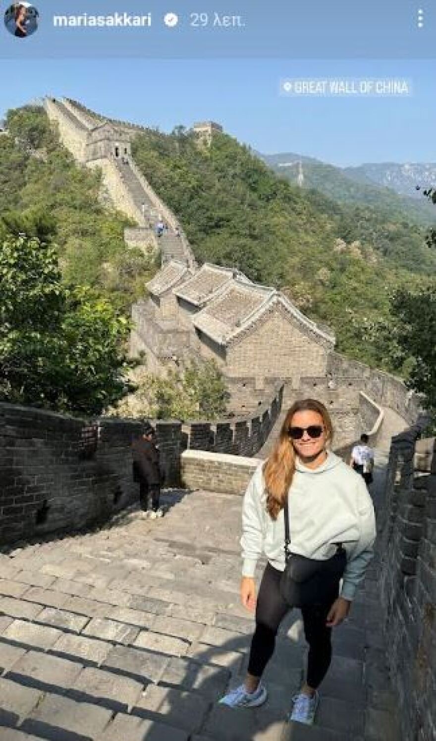 Μαρία Σάκκαρη: Εντυπωσιάστηκε με το Σινικό Τείχος - Φωτογραφίες 