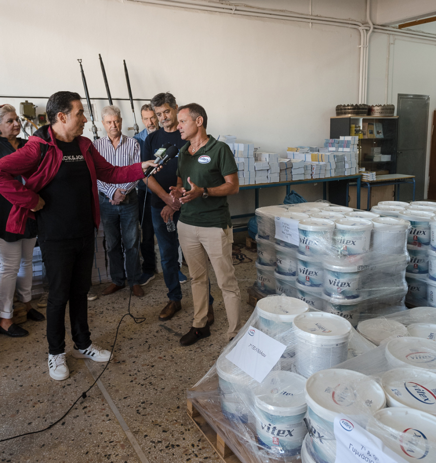 Μία σημαντική συνεισφορά από τη Vitex και τους προμηθευτές της στις πληγείσες περιοχές της Θεσσαλίας
