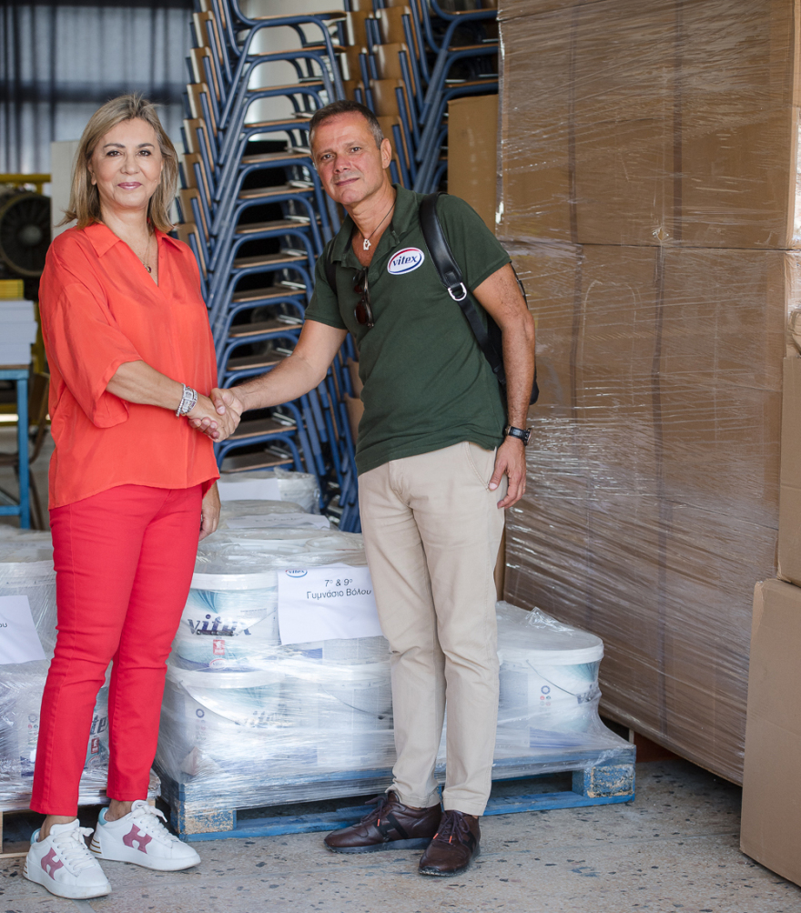Μία σημαντική συνεισφορά από τη Vitex και τους προμηθευτές της στις πληγείσες περιοχές της Θεσσαλίας