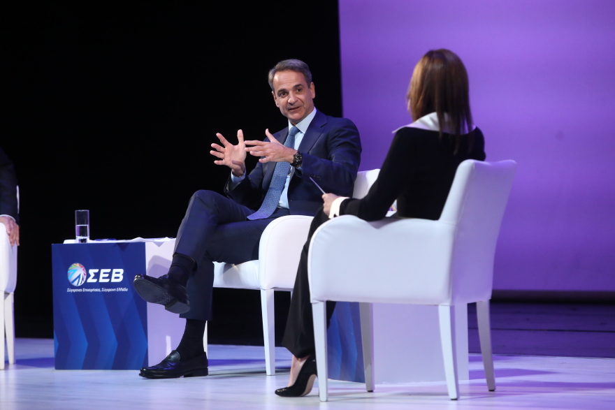 Μητσοτάκης στον ΣΕΒ: Εφικτός ο στόχος για μέσο μισθό €1.500 στο τέλος της τετραετίας