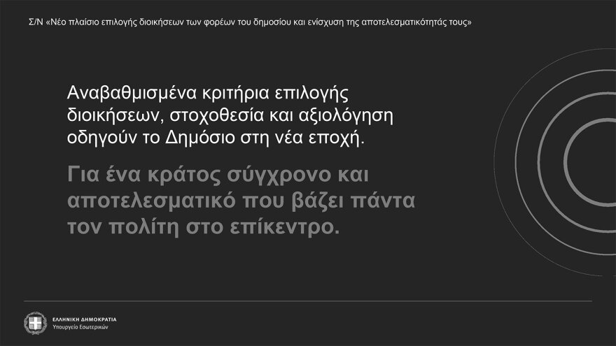 Δημόσιο: Πώς θα επιλέγονται οι διοικήσεις - Τα κριτήρια για 600 πρόσωπα και τα τεστ δεξιοτήτων