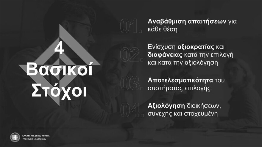 Δημόσιο: Πώς θα επιλέγονται οι διοικήσεις - Τα κριτήρια για 600 πρόσωπα και τα τεστ δεξιοτήτων