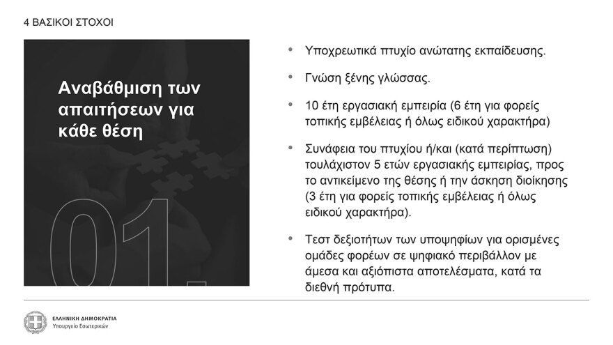 Δημόσιο: Πώς θα επιλέγονται οι διοικήσεις - Τα κριτήρια για 600 πρόσωπα και τα τεστ δεξιοτήτων