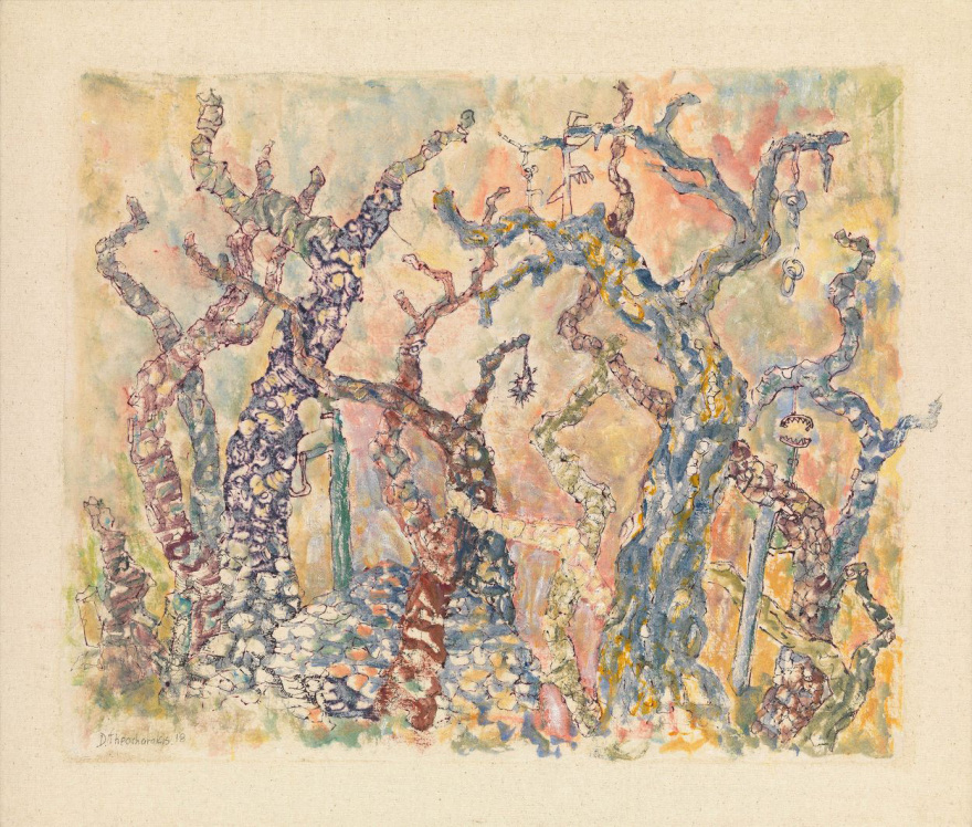 H εικαστικός Ντένη θεοχαράκη στην εμβληματική Saatchi Gallery του Λονδίνου