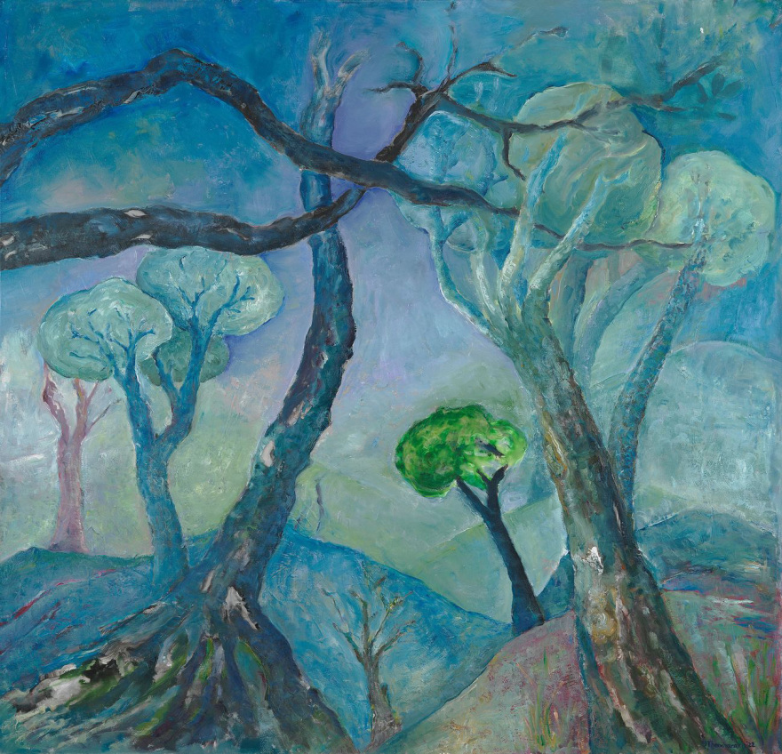 H εικαστικός Ντένη θεοχαράκη στην εμβληματική Saatchi Gallery του Λονδίνου