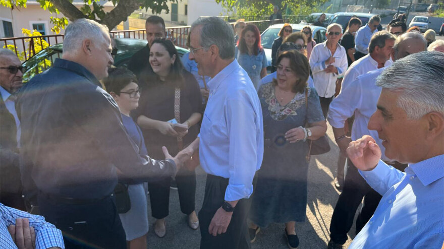 Ψήφισε ο Αντώνης Σαμαράς: Σήμερα η Πελοπόννησος σφραγίζει την επιλογή Πτωχού