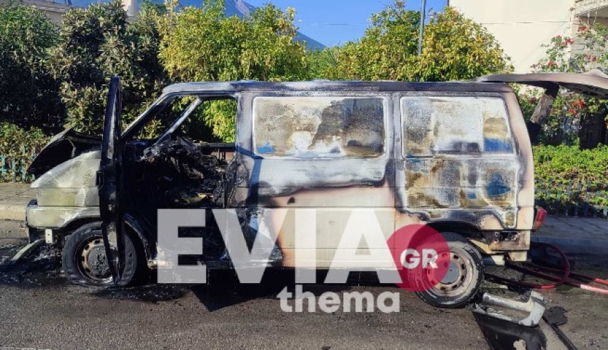 Εύβοια: Φορτηγάκι με υγραέριο τυλίχθηκε στις φλόγες στην Δροσιά Χαλκίδας 