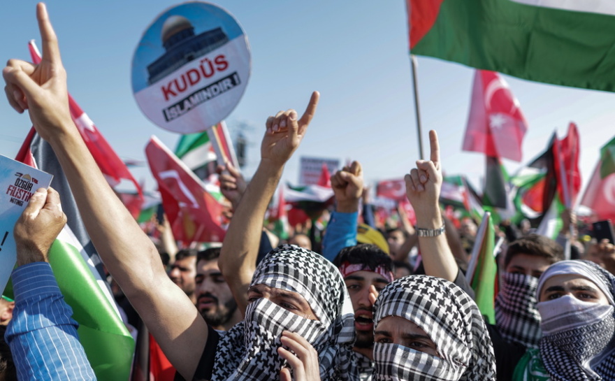 Πόλεμος στο Ισραήλ: Στην Τουρκία, χιλιάδες διαδηλώνουν υπέρ των Παλαιστινίων - Δείτε φωτογραφίες