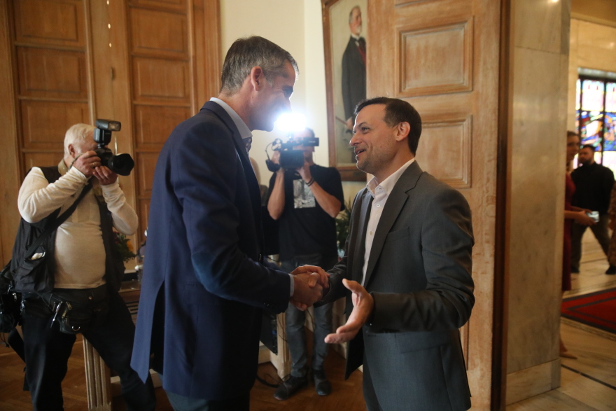 Κώστας Μπακογιάννης - Χάρης Δούκας: Συμφώνησαν στενή συνεργασία για ομαλή μετάβαση στον δήμο Αθηναίων