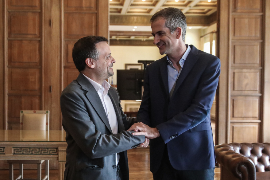 Κώστας Μπακογιάννης - Χάρης Δούκας: Συμφώνησαν στενή συνεργασία για ομαλή μετάβαση στον δήμο Αθηναίων
