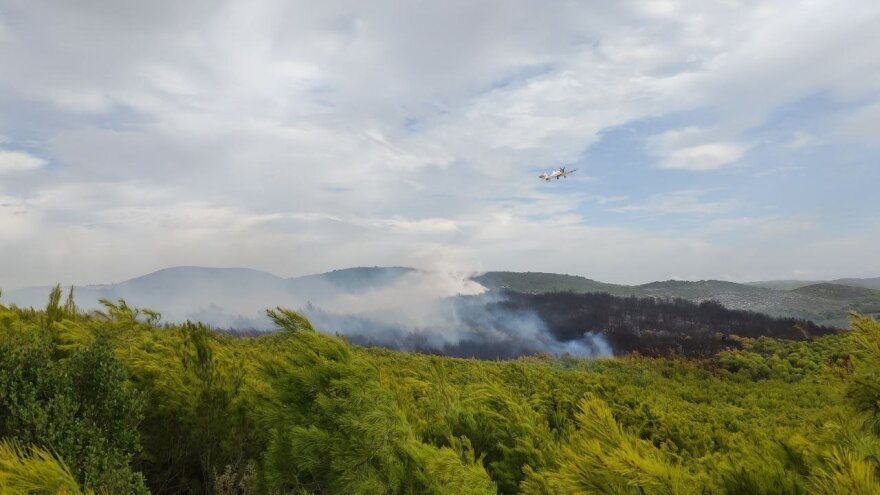 Φωτιά στις Μαριές Ζακύνθου - Ενισχύθηκαν οι δυνάμεις της Πυροσβεστικής