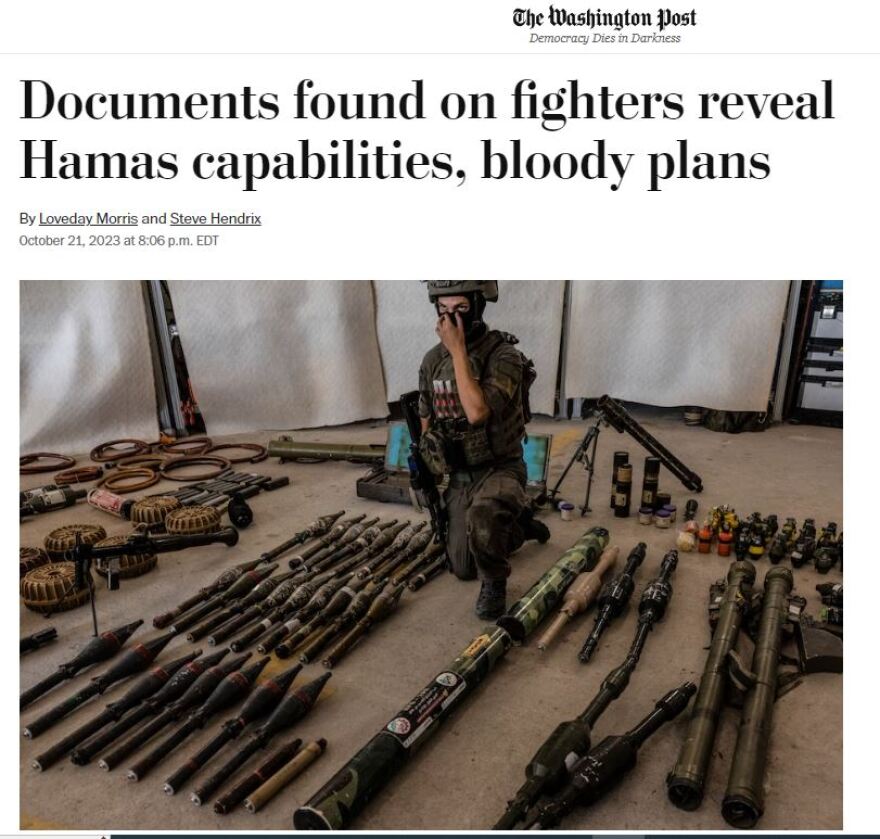 Washington Post: Βρέθηκε εγχειρίδιο χρήσης της Χαμάς για τις στρατιωτικές δυνατότητες και τα αιματηρά της σχέδια