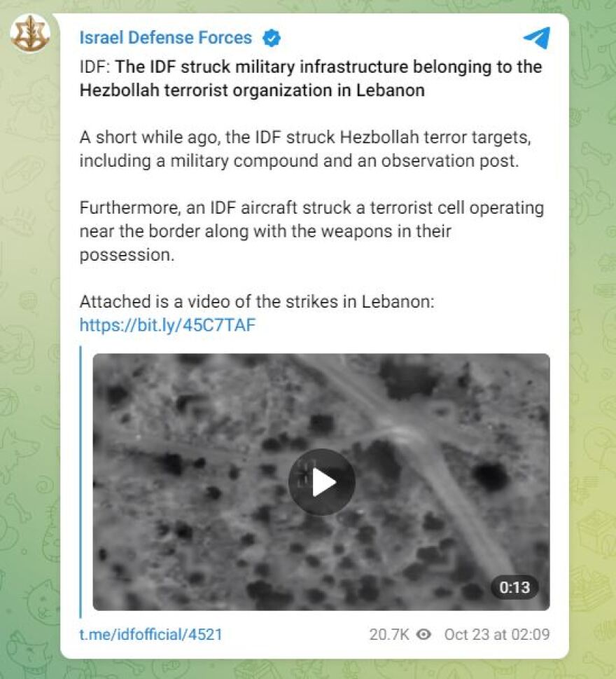 Πόλεμος στο Ισραήλ: Οι IDF χτύπησαν «τρομοκρατικό πυρήνα» στον Λίβανο