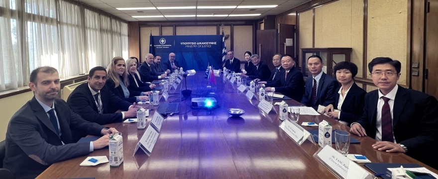 Υπουργείο Δικαιοσύνης: Επίσκεψη αντιπροσωπείας από την Κίνα με θέμα την καταπολέμηση της διαφθοράς