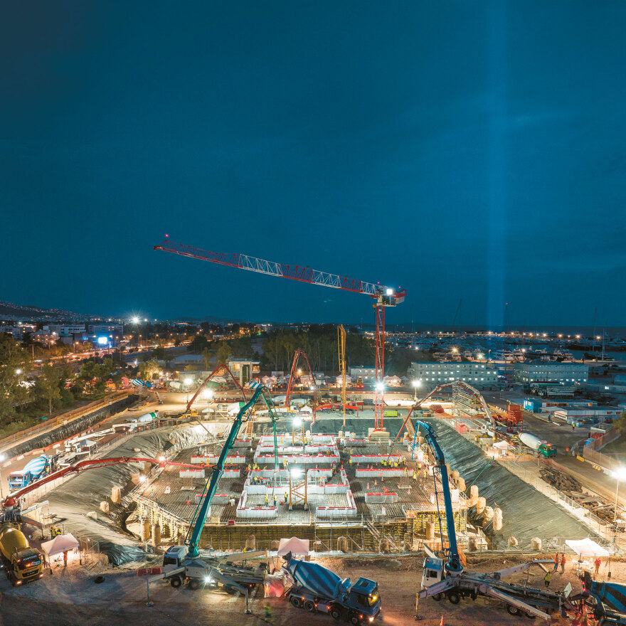 Ελληνικό: Σαράντα ώρες συνεχώς έριχναν μπετόν στα θεμέλια του Riviera Tower