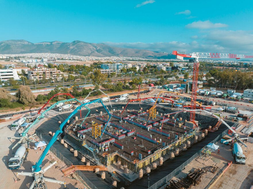 Ελληνικό: Σαράντα ώρες συνεχώς έριχναν μπετόν στα θεμέλια του Riviera Tower