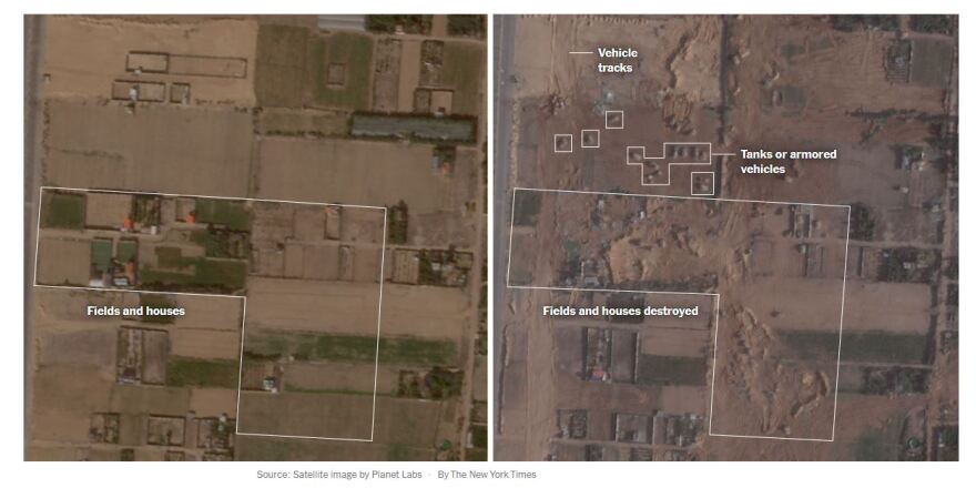 Πόλεμος στο Ισραήλ: Πέντε χιλιόμετρα μέσα στη Γάζα οι ισραηλινές δυνάμεις - Δείτε δορυφορικές φωτογραφίες