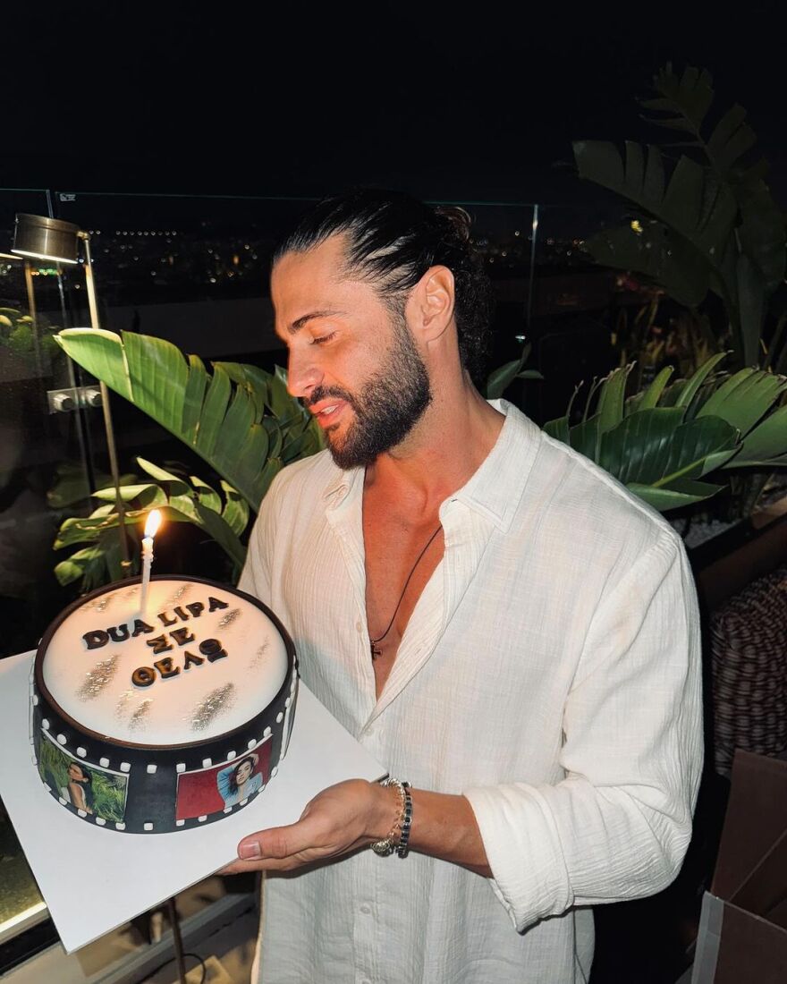 Κωνσταντίνος Βασάλος: Γιόρτασε τα γενέθλιά του με τούρτα «Ντούα Λίπα»