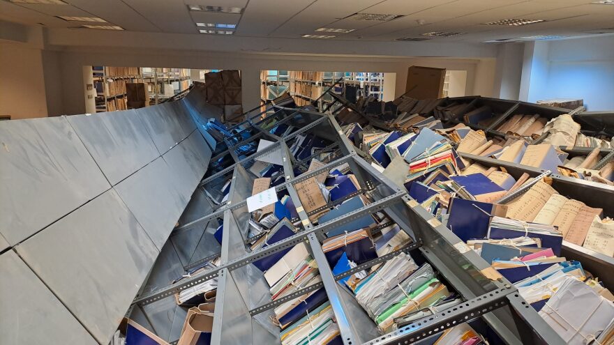 Εισαγγελική έρευνα για τα ράφια με δικογραφίες που κατέρρευσαν στο Εφετείο Αθηνών και τραυμάτισαν δύο άτομα