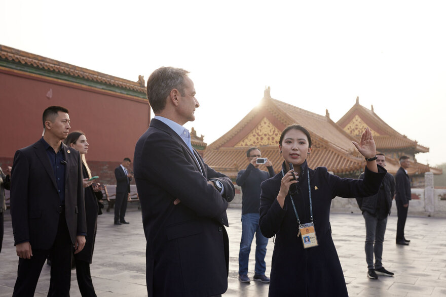 Ο Μητσοτάκης στην Απαγορευμένη Πόλη στο Πεκίνο - Δείτε φωτογραφίες