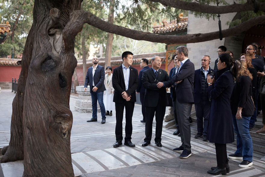 Ο Μητσοτάκης στην Απαγορευμένη Πόλη στο Πεκίνο - Δείτε φωτογραφίες