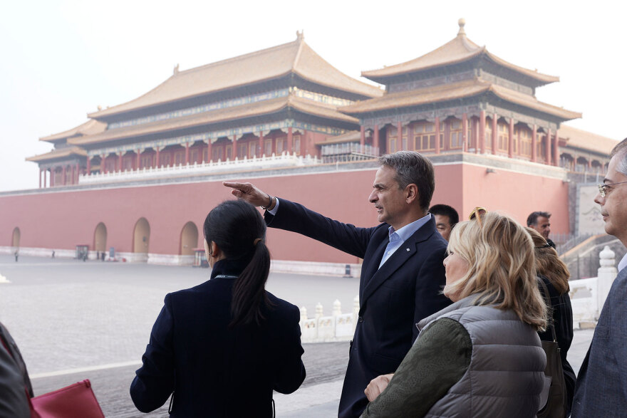 Ο Μητσοτάκης στην Απαγορευμένη Πόλη στο Πεκίνο - Δείτε φωτογραφίες