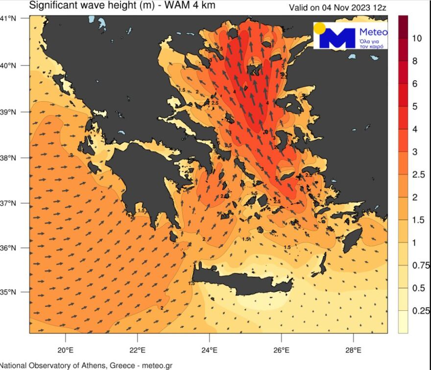 Καιρός - Meteo: Χαλάζι μεγάλου μεγέθους απόψε και αύριο - Κύματα 4 μέτρων στο βόρειο Αιγαίο