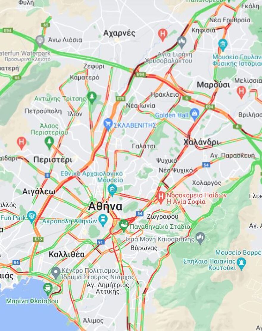 Live η κίνηση στους δρόμους: Μποτιλιαρισμένος σε άνοδο και κάθοδο ο Κηφισός - Δείτε φωτογραφίες