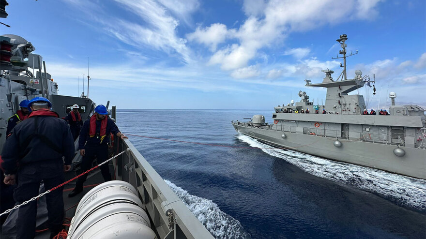 Φρεγάτες, υποβρύχια και αεροσκάφη στην επιχειρησιακή εκπαίδευση του Πολεμικού Ναυτικού στο Μυρτώο Πέλαγος