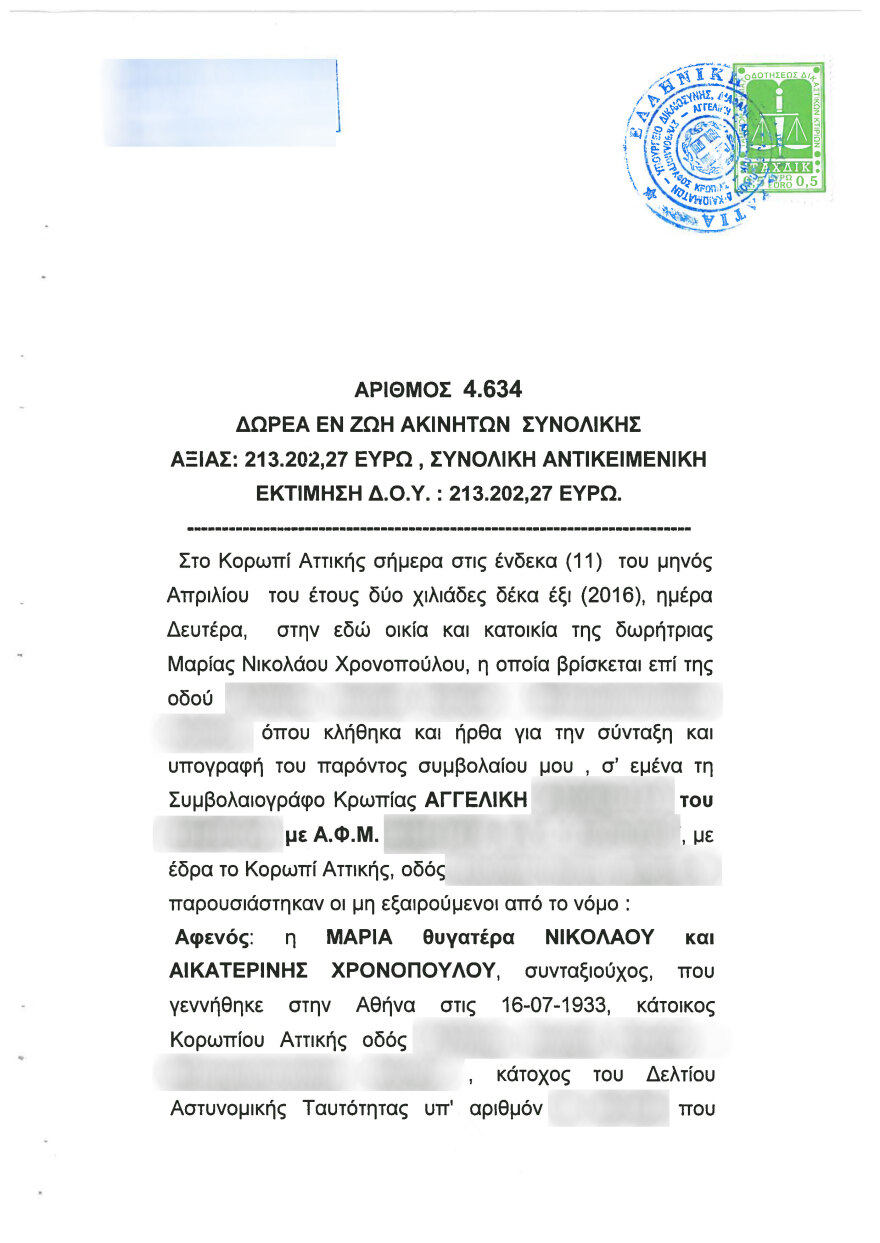 Μαίρη Χρονοπούλου: Συμβολαιογραφικές πράξεις με το «Χαμόγελο του Παιδιού» ανατρέπουν τη διαθήκη της