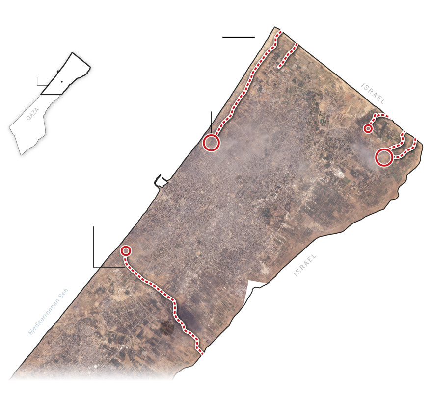 Πόλεμος στο Ισραήλ: Η εισβολή στη Γάζα σε δορυφορικές εικόνες - Πού έχουν πρόοδο και πού «δυσκολεύονται» οι IDF