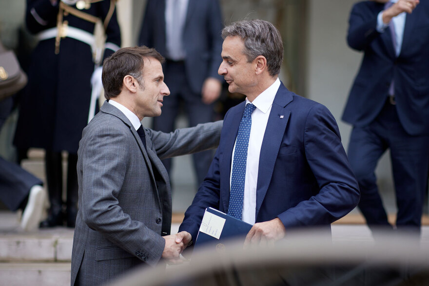 Μητσοτάκης: Τετ-α-τετ με Μακρόν στο Παρίσι - Τα είπαν για το κυπριακό σχέδιο στήριξης των κατοίκων της Γάζας