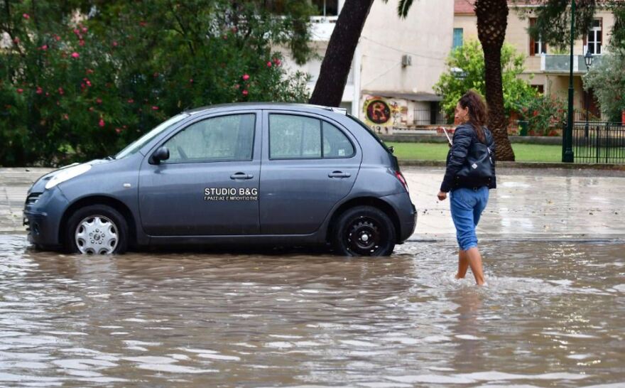 Κακοκαιρία: Πτώσεις δέντρων, πλημμύρισαν σπίτια και δρόμοι στην Αργολίδα - Δείτε βίντεο
