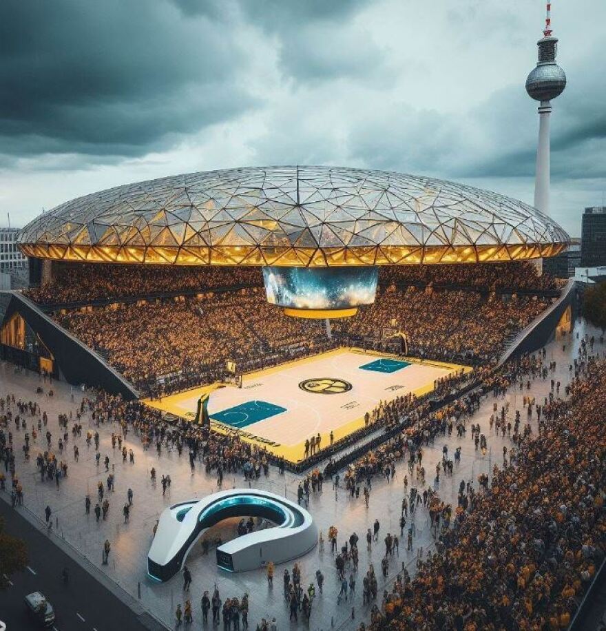 Η τεχνητή νοημοσύνη σχεδίασε τα νέα  γήπεδα Ολυμπιακού -ΠΑΟ και όλων των ομάδων της Euroleague (Φωτογραφίες)