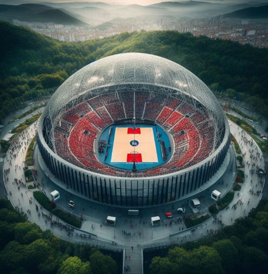 Η τεχνητή νοημοσύνη σχεδίασε τα νέα  γήπεδα Ολυμπιακού -ΠΑΟ και όλων των ομάδων της Euroleague (Φωτογραφίες)