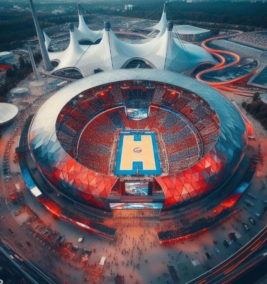 Η τεχνητή νοημοσύνη σχεδίασε τα νέα  γήπεδα Ολυμπιακού -ΠΑΟ και όλων των ομάδων της Euroleague (Φωτογραφίες)