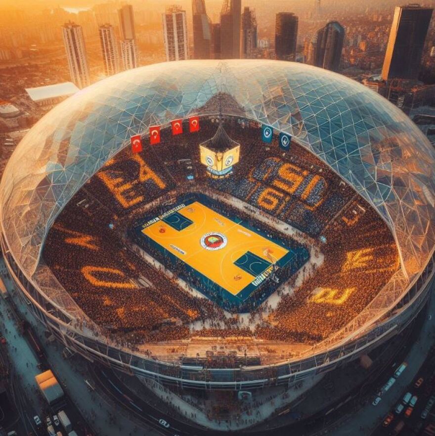 Η τεχνητή νοημοσύνη σχεδίασε τα νέα  γήπεδα Ολυμπιακού -ΠΑΟ και όλων των ομάδων της Euroleague (Φωτογραφίες)