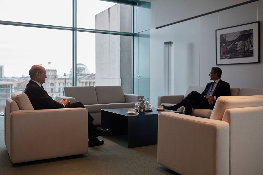 Μητσοτάκης σε καγκελάριο Σολτς: Η Ελλάδα είναι πια από τις πιο σταθερές οικονομίες στην Ευρωζώνη