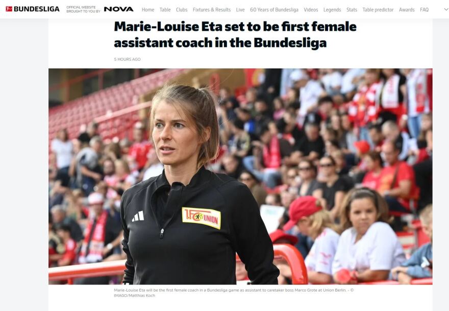 Ουνιόν Βερολίνου: Έγραψε ιστορία ανακοινώνοντας την πρώτη γυναίκα βοηθό προπονητή