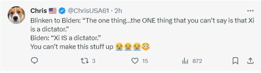 Αντονι Μπλίνκεν: Η viral αντίδρασή του τη στιγμή που ο Μπάιντεν αποκαλεί (ξανά) τον Σι Τζινπίνγκ «δικτάτορα»!