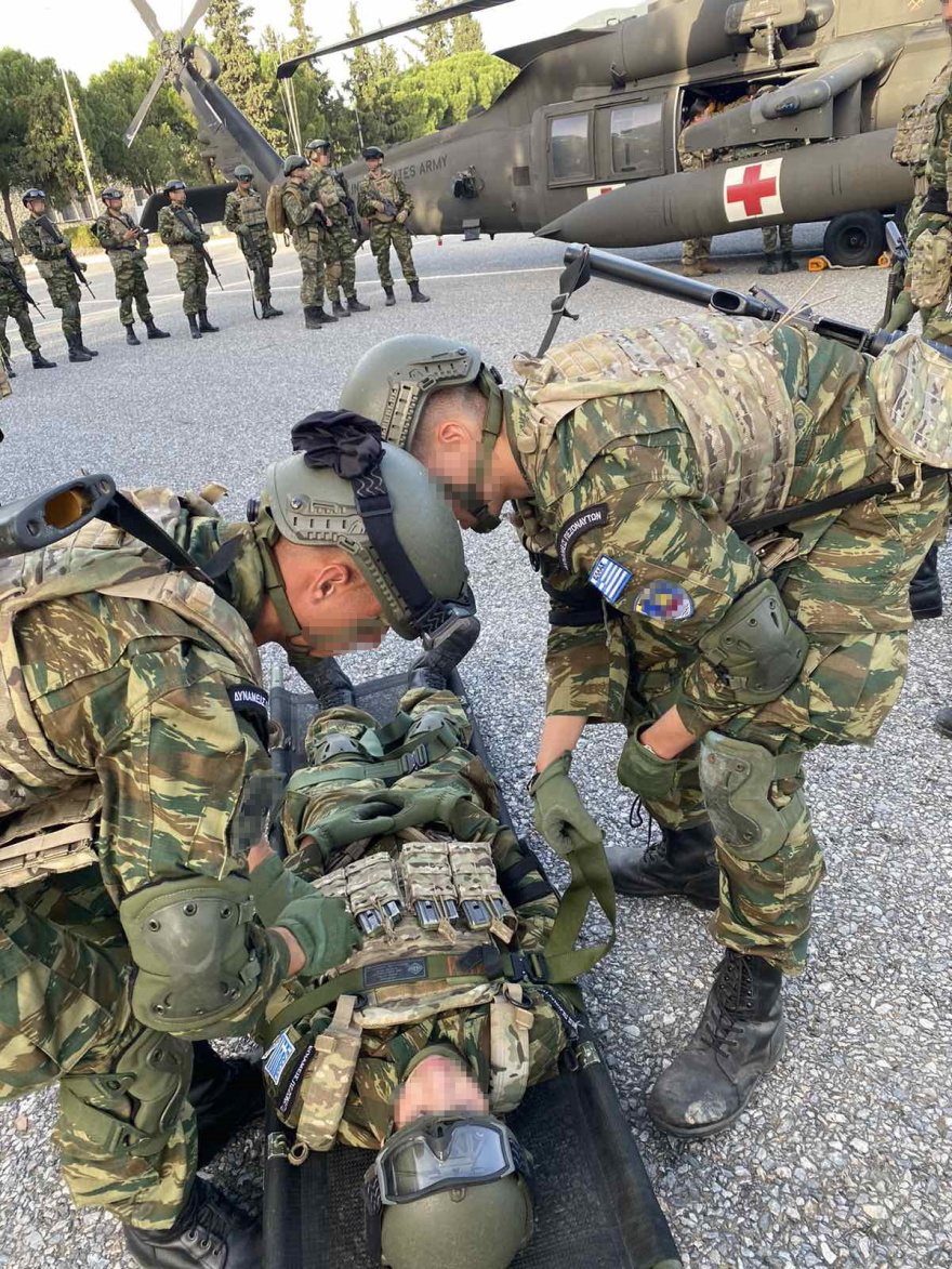 Συνεκπαίδευση Ελλάδας - ΗΠΑ στη Μαγνησία - Ασκήσεις αεροδιακομιδής και επιβίβασης - αποβίβασης σε ελικόπτερα