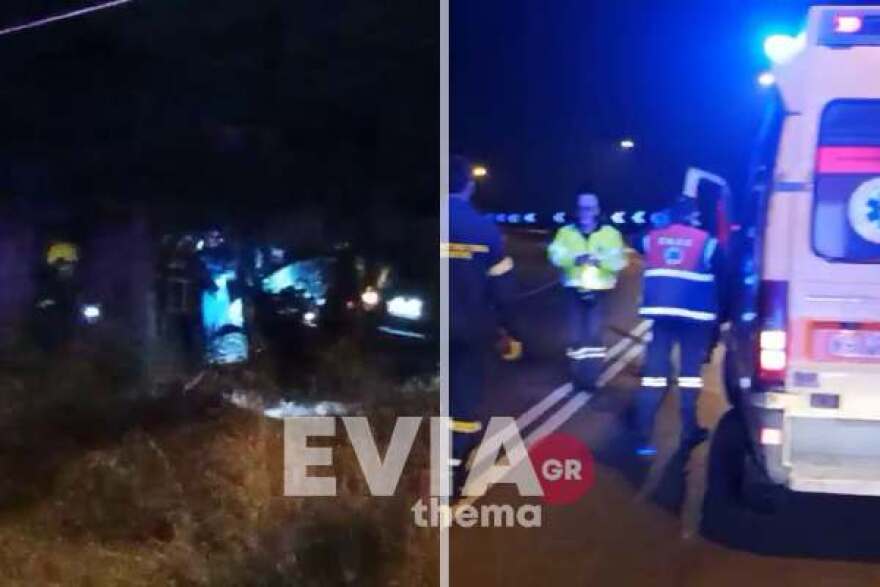 Δείτε βίντεο και φωτογραφίες: Τροχαίο ατύχημα στα Ψαχνά της Ευβοίας – Αυτοκίνητο χτύπησε στις μπάρες, πετάχτηκε έξω η οδηγός