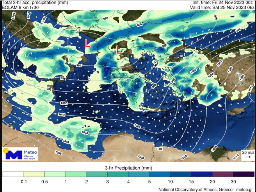 Κακοκαιρία Oliver - meteo: Πού και πότε θα «χτυπήσει» - Δείτε χάρτες και timelapse βίντεο