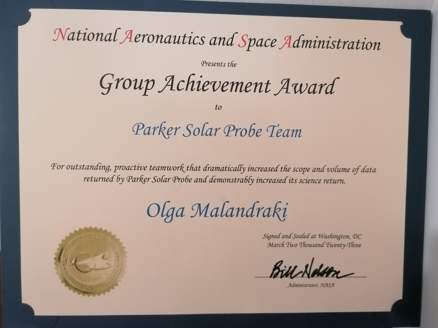 Βραβείο από τη ΝASA στην Ελληνίδα ερευνήτρια Φυσικής Διαστήματος Όλγα Μαλανδράκη - Ερευνά τα μυστήρια του Ήλιου 