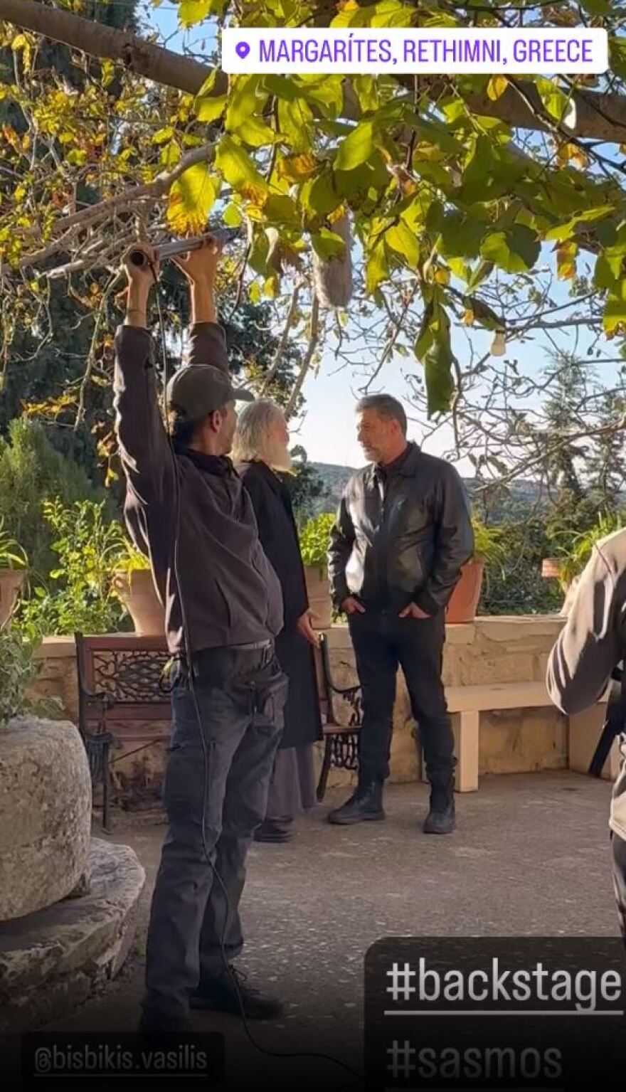 Δέσποινα Βανδή: Μαζί με τον Βασίλη Μπισμπίκη στα γυρίσματα του «Σασμού»