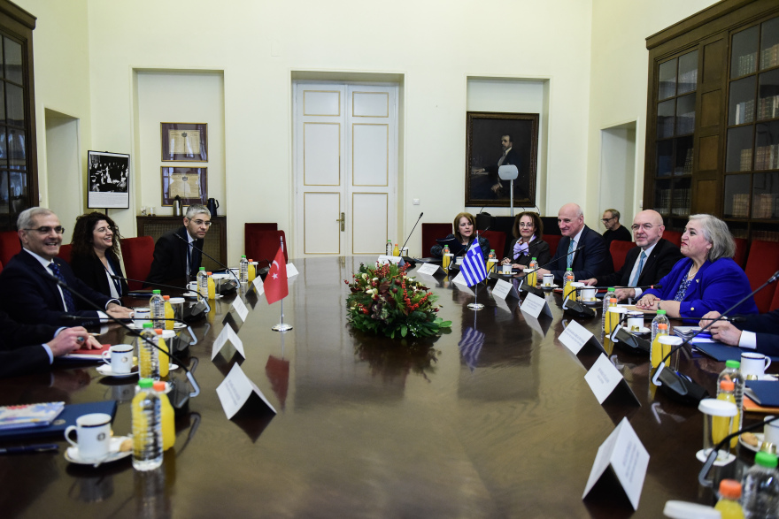 Επίσκεψη Ερντογάν στην Αθήνα: Φραγκογιάννης και Παπαδοπούλου συναντήθηκαν με τον Τούρκο υφυπουργό Εξωτερικών